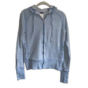 Patagonia Heathered Blue Size M Women Cloud Stack Full Zip Hoodie Sweatshirt